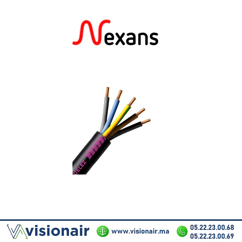 [NEXR2V5x25] Câble Rigide R2V NEXANS 5x25mm² U1000