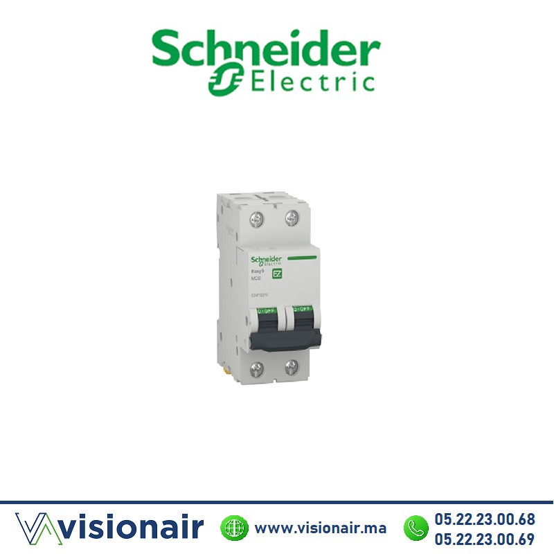 [EZ9F32263] Disjoncteur SCHNEIDER Easy9 2P 63A EZ9F32263