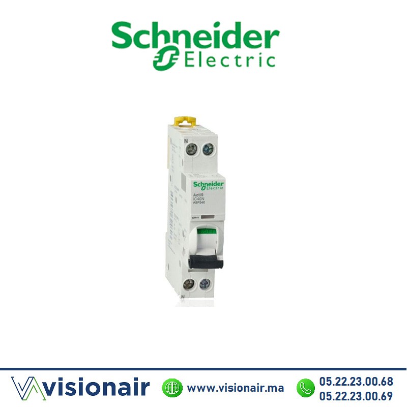 [A9P54632] Disjoncteur SCHNEIDER Acti9 iC40N 1P+N 32A A9P54632