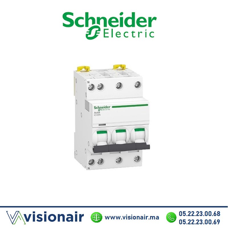 [A9P54716] Disjoncteur SCHNEIDER Acti9 iC40N 3P+N 16A A9P54716