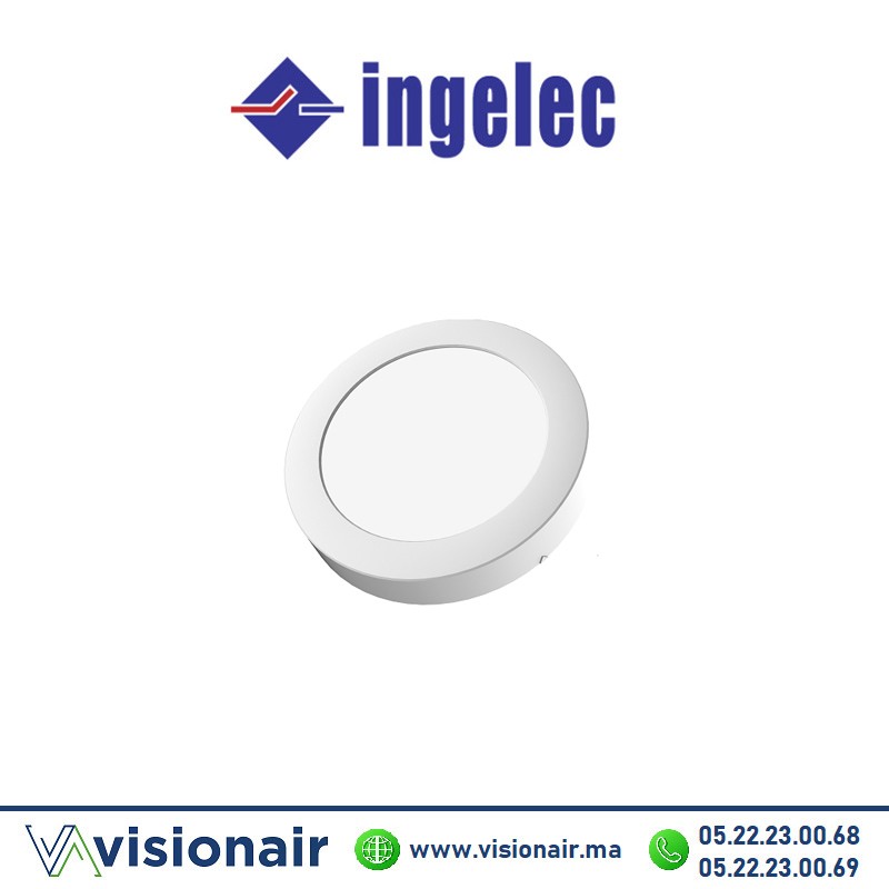 [INGPLBR18AB] Panel LED INGELEC Rond apparent 18W 6500°K PLBR18AB