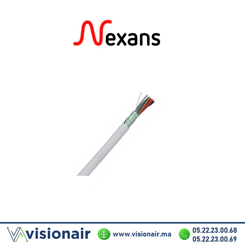 [044007L] Câble alarme 6 paires blindé Center Cable CPR Eca 044007L