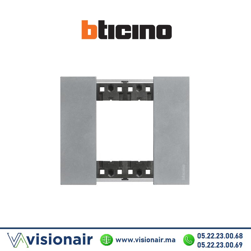 [BTKA4802NW] Plaque Moon BTICINO Living Now 2 modules KA4802NW