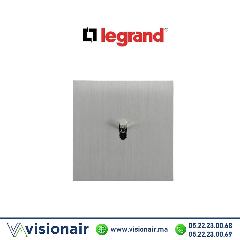[LEG67401] Legrand art d'Arnould va-et-vient acier brossé 67401
