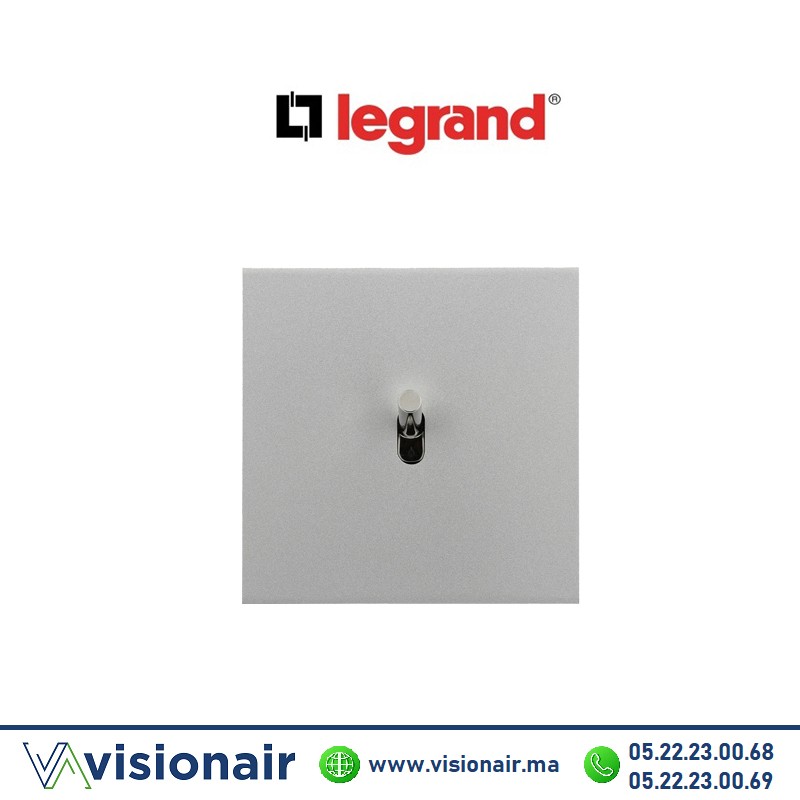 [LEG67501] Legrand art d'Arnould va-et-vient acier satin 67501