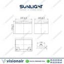 Batterie SUNLIGHT 12V 50AH 211W SPHR étanche VRLA AGM Casablanca Maroc
