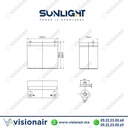 Batterie onduleur SUNLIGHT 12V 58AH 260W SPHR étanche VRLA AGM Casablanca Maroc