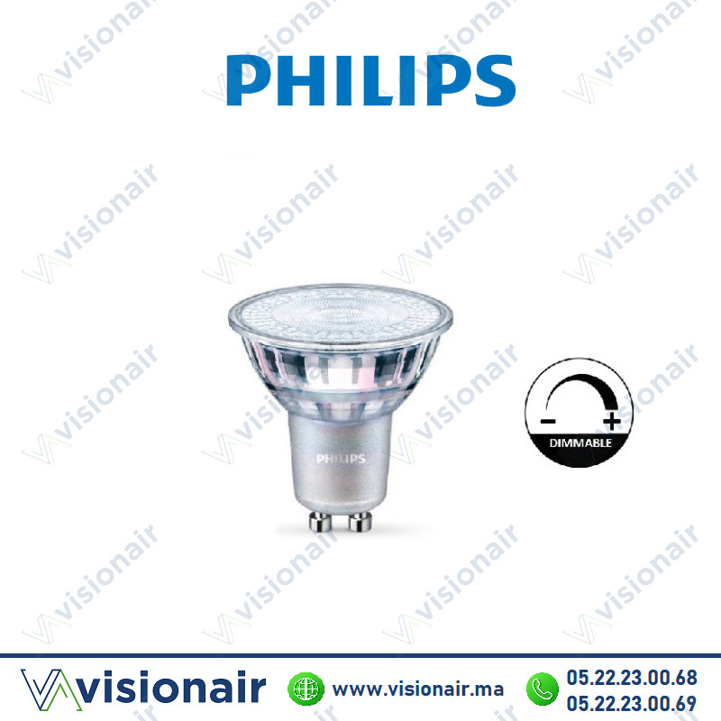 [PHILIPSMASDGU10930] Ampoule LED dimmable GU10 PHILIPS Master 4.9W 3000°K