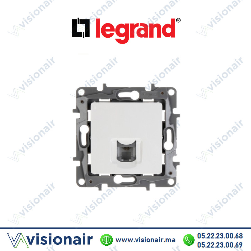 [LEG764569] Prise RJ11 LEGRAND NILOE blanc 764569