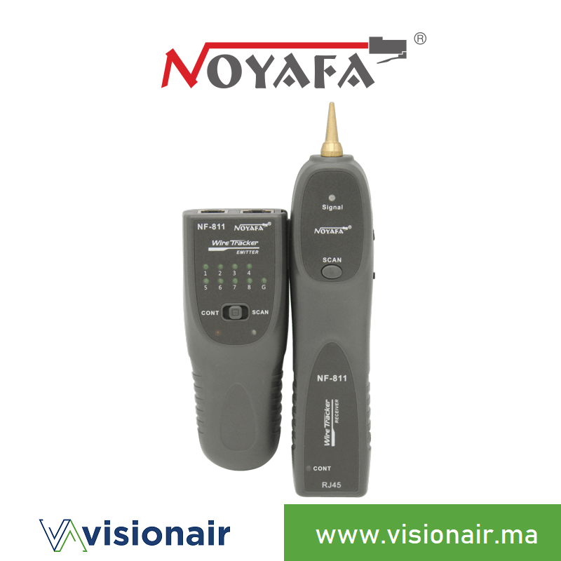 [NF-811] Testeur et traqueur de câbles RJ45/RJ11 NOYAFA NF-811