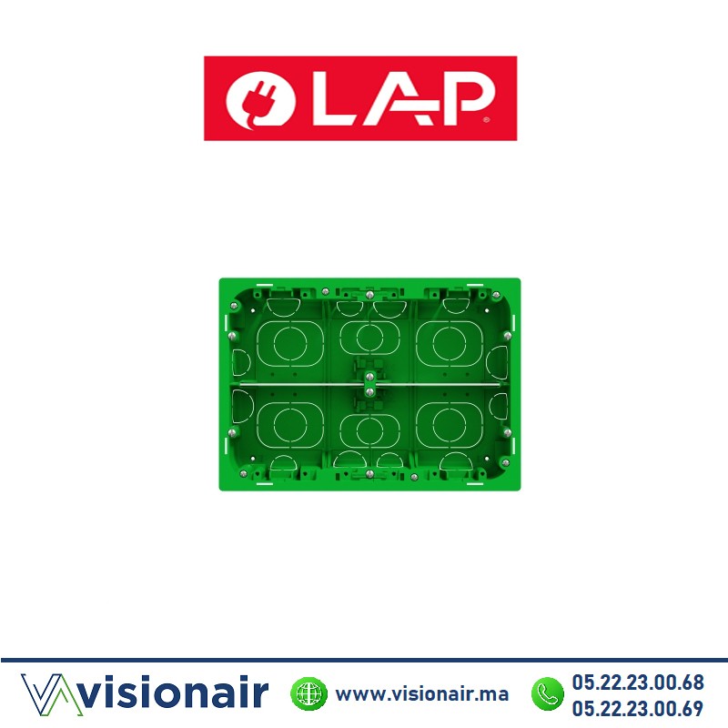 [7313] Boîte d'encastrement LAP rectangle 2 & 3 modules 7313