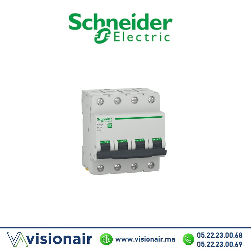 [EZ9F32463] Disjoncteur SCHNEIDER Easy9 4P 63A EZ9F32463