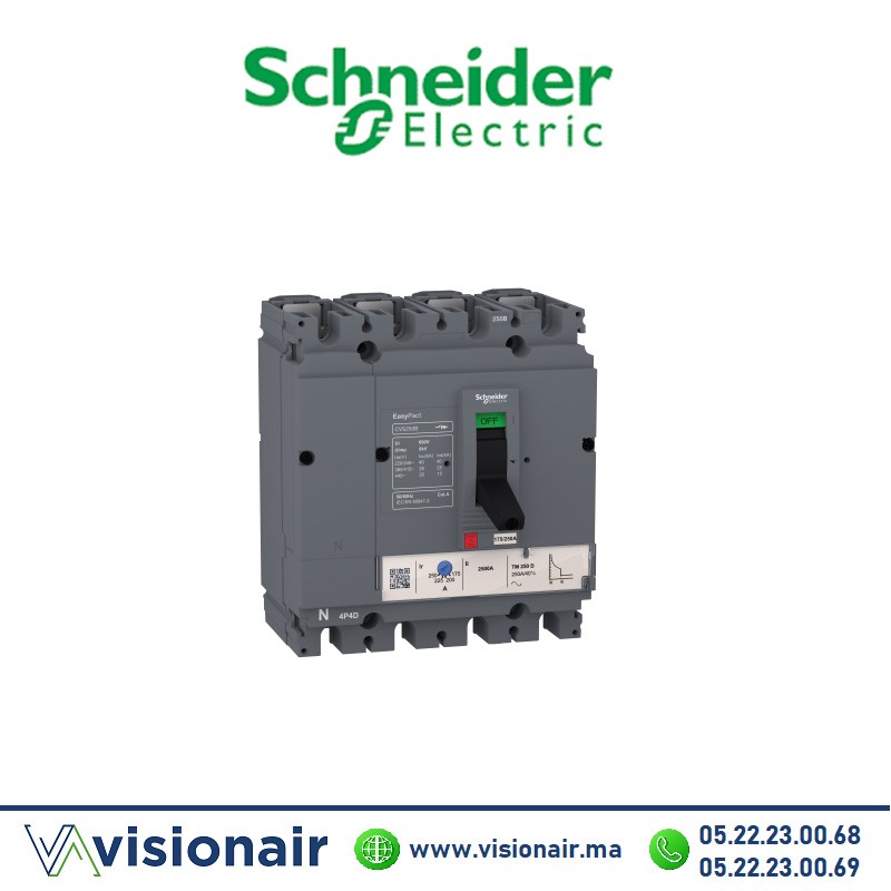 [LV510317] Disjoncteur Schneider EasyPact CVS100B 100A TM100D 4P3D LV510317