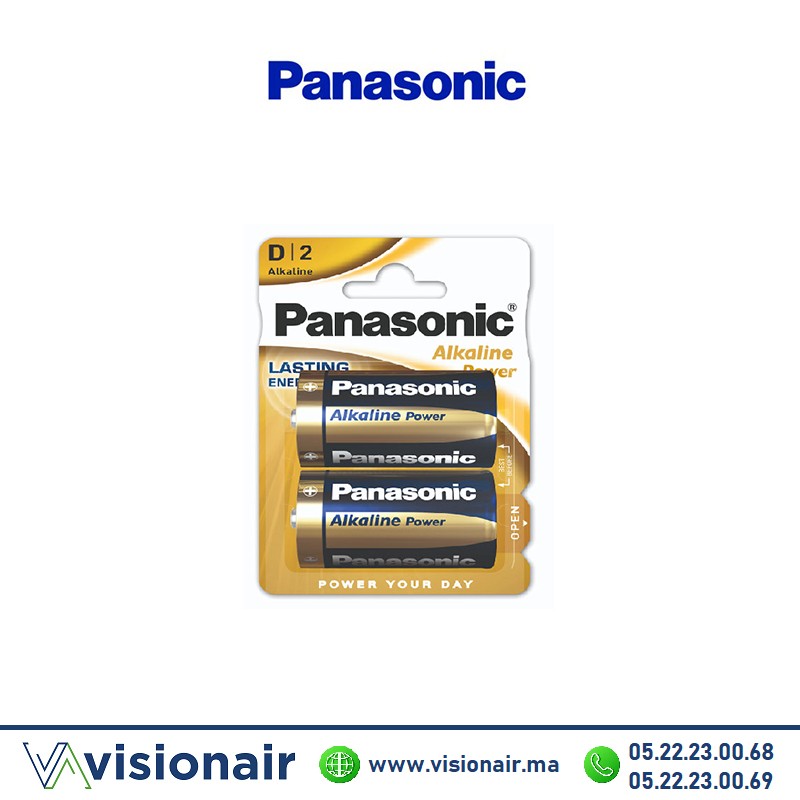[PANALCPD2] Pile Panasonic POWER D2 LR20 1,5V alcaline