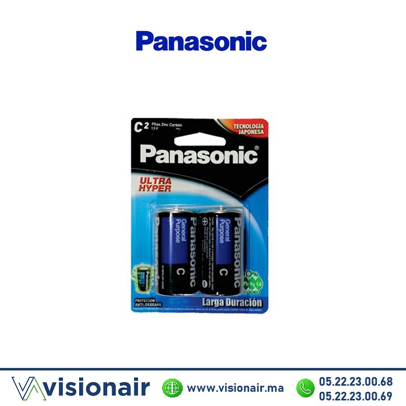 [PANSALC2] Pile Panasonic SUPER HEAVY DUTY C2 LR14 1,5V Zinc-Carbone