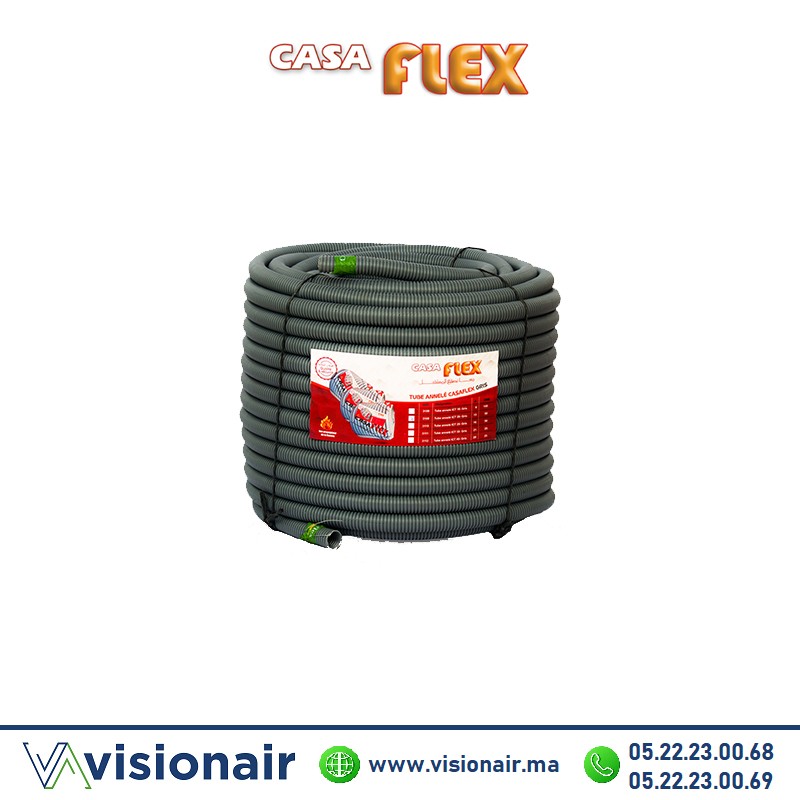 [CFISOG9D16] Tube annelé isogris Casaflex 9 D16