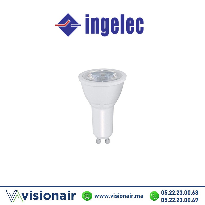 Ampoule LED dimmable INGELEC GU10 6,5W 6500°K LEDSV7G10B Casablanca Maroc