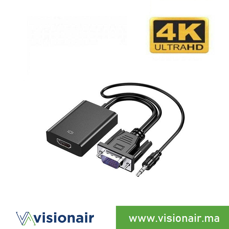 [MSTRMT-H02] Adaptateur VGA TO HDMI