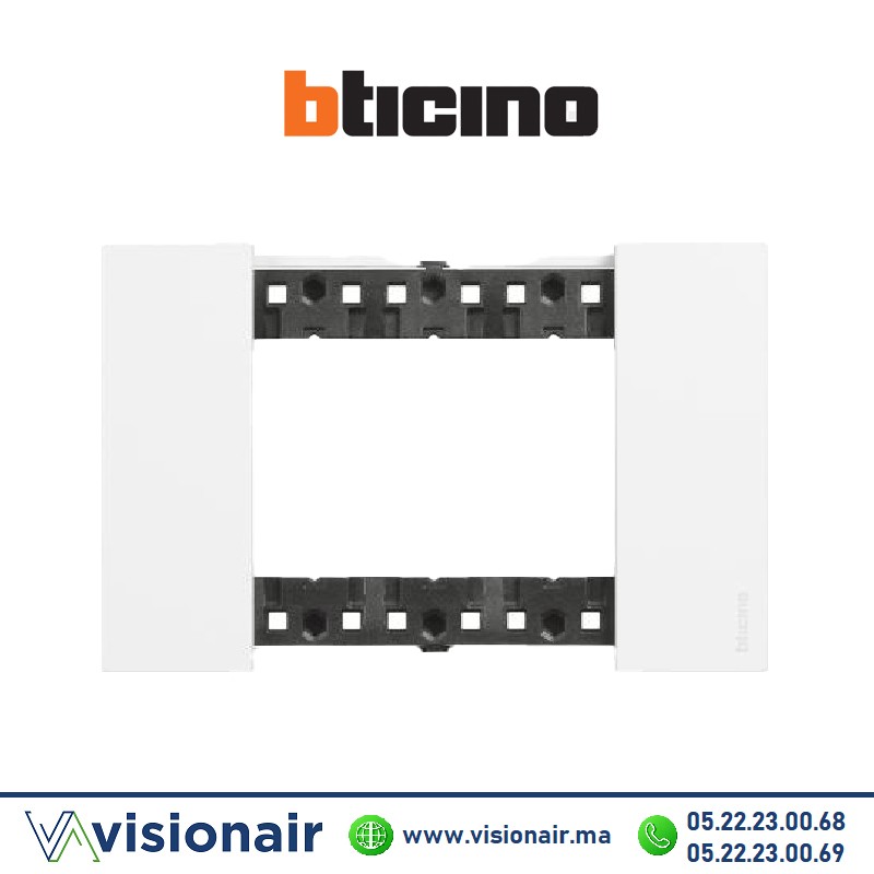 [BTKA4803KW] Plaque BTICINO Living Now 3 modules blanc BTKA4803KW