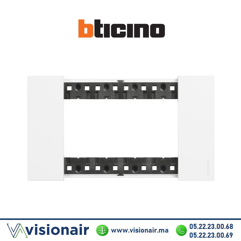 [BTKA4804KW] Plaque BTICINO Living Now 4 modules blanc BTKA4804KW