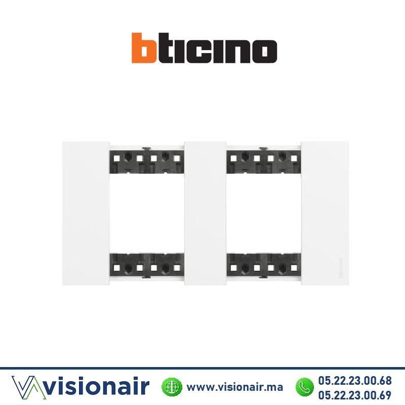 [BTKA4802M2KW] Plaque BTICINO Living Now 2x2 modules Noir BTKA4802M2KW