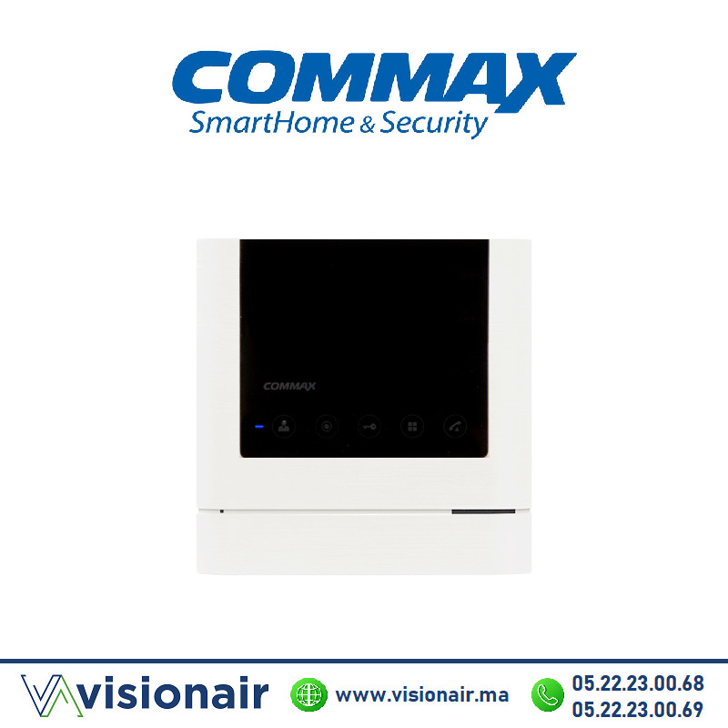 [CDV-43M] Moniteur vidéophone COMMAX écran LCD 4,3" blanc CDV-43M