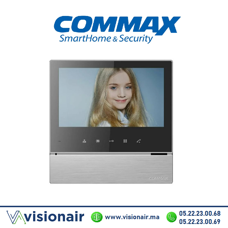 [CDV-70H2BSSILVER] Moniteur vidéophone COMMAX écran LCD 7" silver CDV-70H2BSSILVER