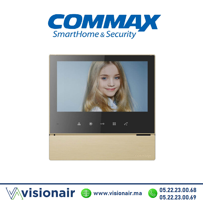 [CDV-70H2G] Moniteur vidéophone COMMAX écran LCD 7" Gold CDV-70H2G