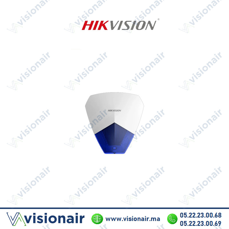 [HIKVDS-PS1-B] Sirène alarme HIKVISION filaire 105dB avec Flash DS-PS1-B