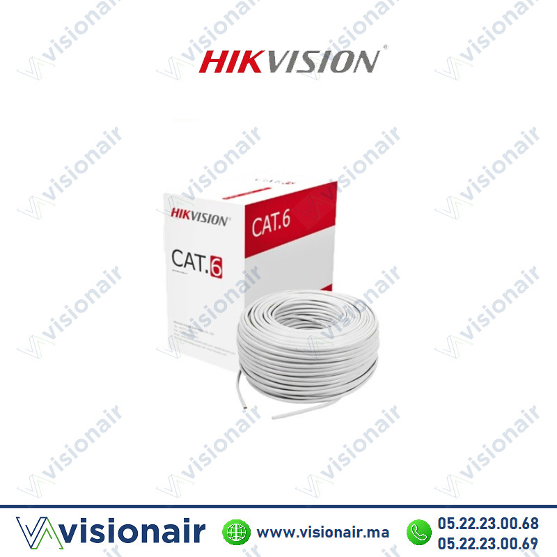 [HIKVDS-1LN6U-W/CCA] Câble informatique catégorie 6 HIKVISION UTP 305ml DS-1LN6U-W/CCA