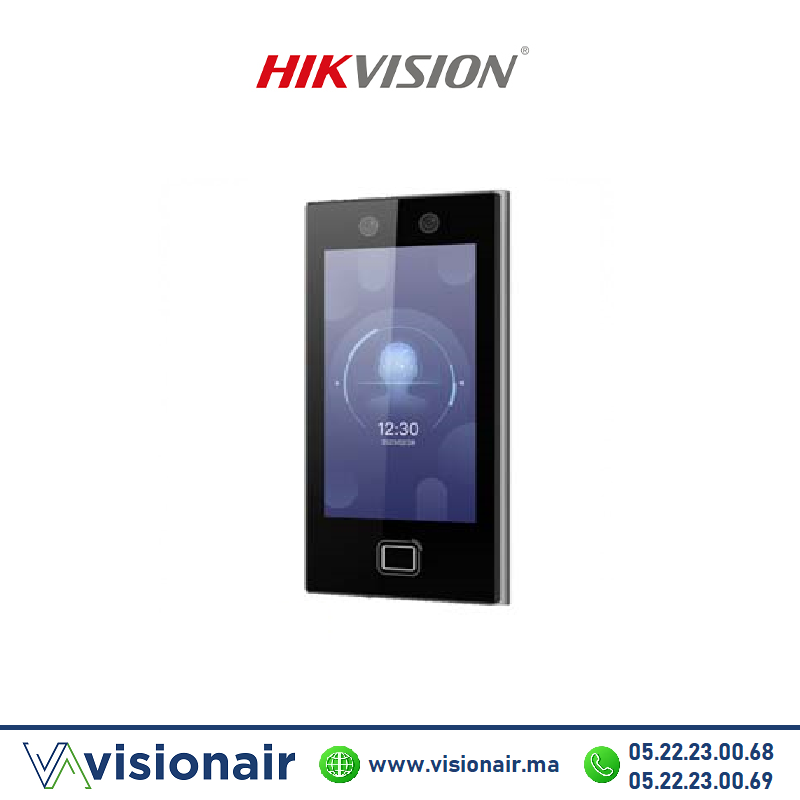 [DS-K1T670MFWX] Pointeuse contrôle d'accès HIKVISION avec reconnaissance faciale, empreintes & cartes DS-K1T670MFWX