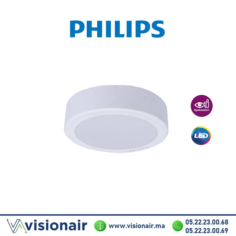 [PHILMESAPP17W3K] Panel LED PHILIPS Rond apparent 17W 3000°K MESON