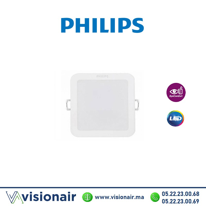 [PHILMESENCCA17W4K] Panel LED PHILIPS Carré encastré 17W 4000°K MESON
