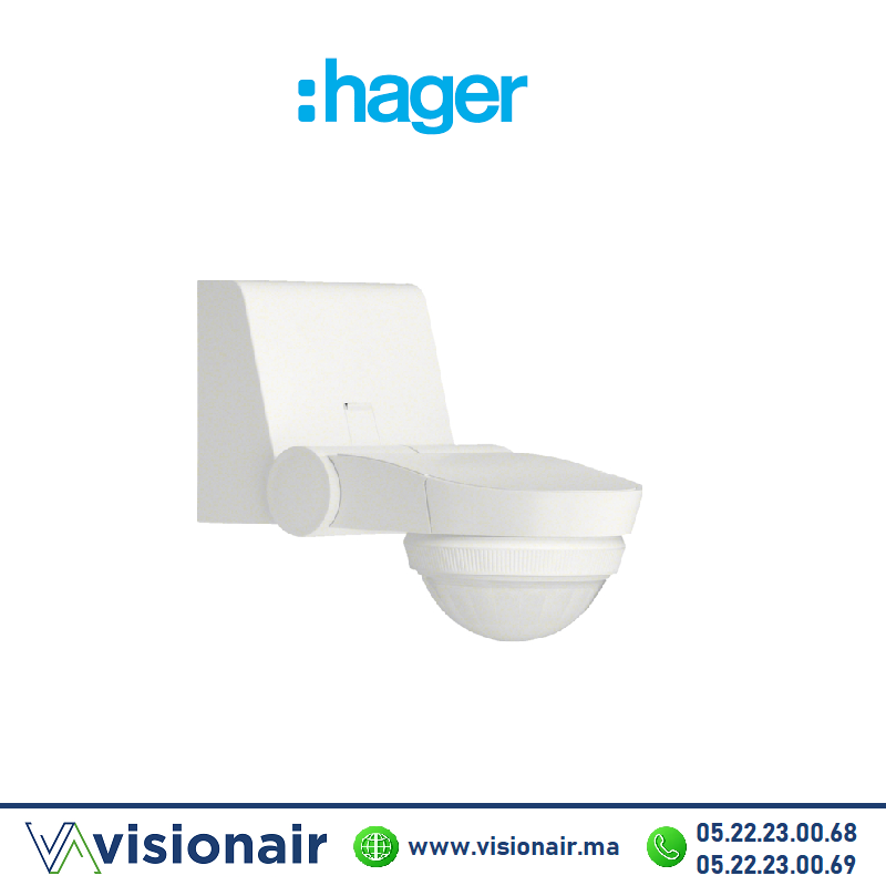 [EE840] Détecteur de mouvement HAGER apparent IP55 EE840