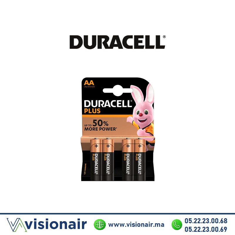 [DPLUSPOWERAA4] Piles Duracell Plus Power AA4 LR06 1,5V alcalines