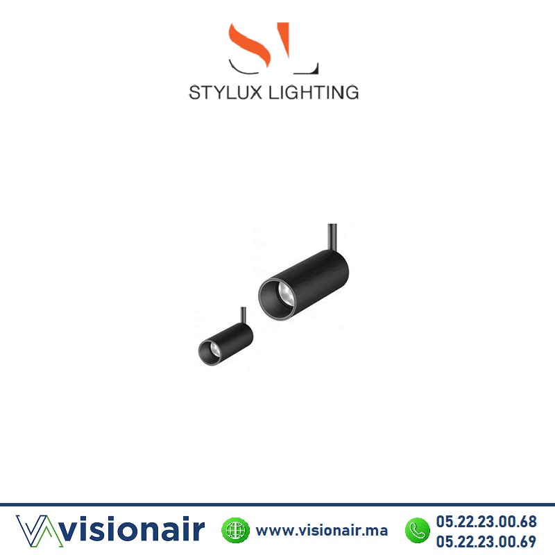 [STILKANON3K] Projecteur kanon rail magnétique 10W/24W 3000°K