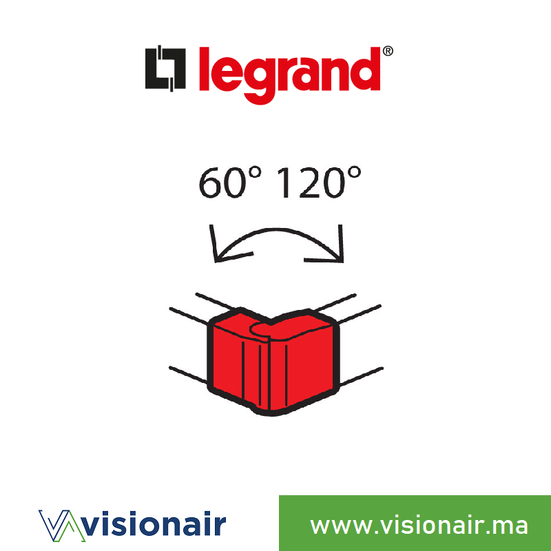 [LEG638022] Angle extérieur goulotte Legrand DLP-S 85x50mm CV 45mm 6 380 22