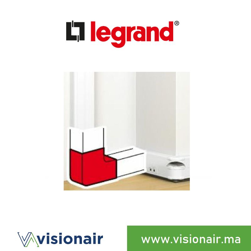 [LEG075643] Angle plat goulotte Legrand 50x130 CV 45mm 0 756 43