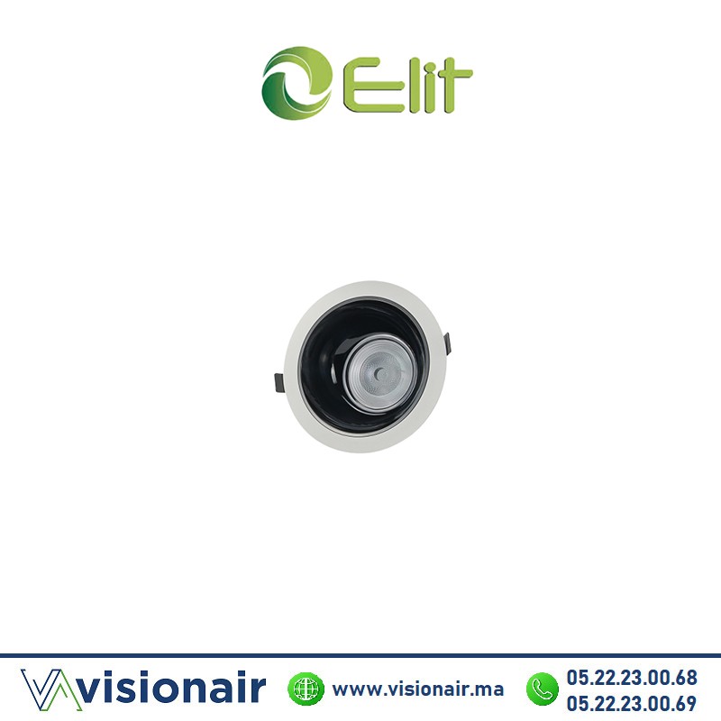 [ELITD25I10C-BJ] Spot LED ELIT rond encastré 12W 3000°K