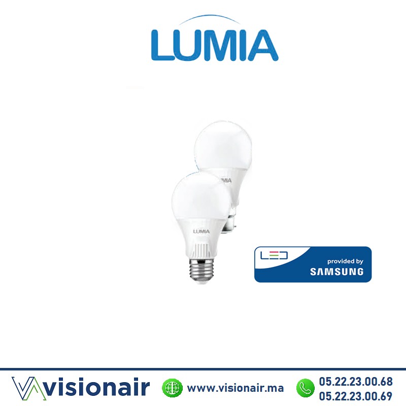 [LUMLLADMJN09E27B] Ampoule LED détecteur LUMIA 9W E27 6400°K Core (Samsung)