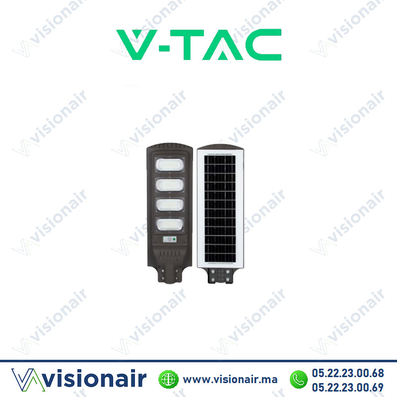 [VTST200-SKU97107] Luminaire LED solaire V-TAC avec détecteur 200W 6000°K éclairage publique SKU97107