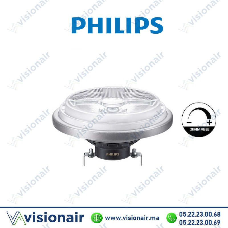 [PHIL8718696514948] Ampoule LED AR111 G53 PHILIPS 11W 3000°K DIMMABLE