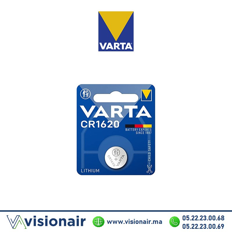 [VCR1620] VARTA PILE BOUTON CR1620 3V LITHIUM