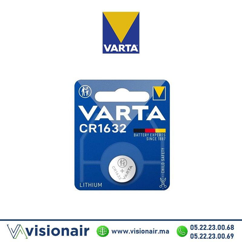 [VCR1632] Pile bouton VARTA CR1632 3V lithium
