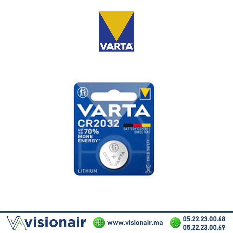 [VCR2032] Pile bouton VARTA CR2032 3V lithium
