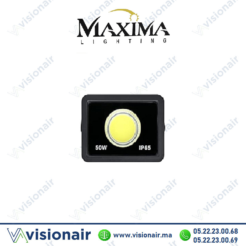 [MAXIMAPRJ50W] Projecteur LED MAXIMA Lighting 50W 6000°K IP65