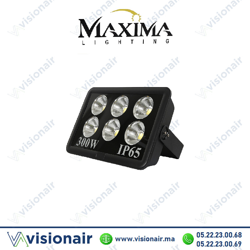 [MAXIMAPRJ300W] Projecteur LED MAXIMA Lighting 300W 6000°K IP65