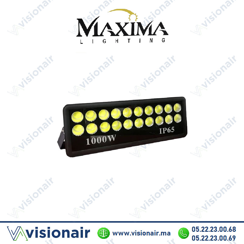 [MAXIMAPRJ1000W] Projecteur LED MAXIMA Lighting 1000W 6000°K IP65