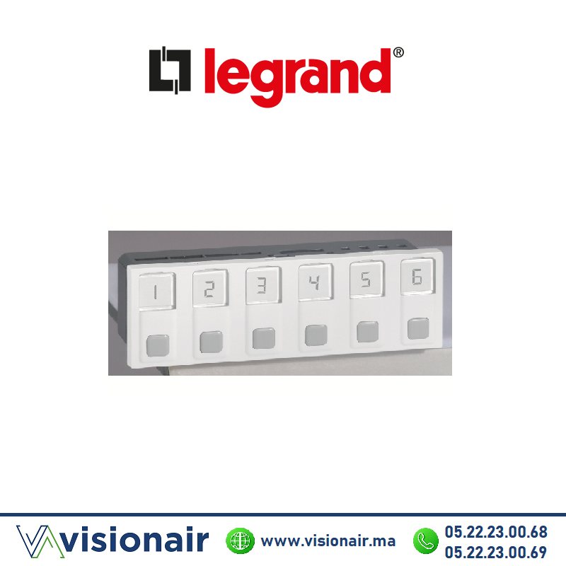 [LEG076660] Afficheur d'appel 6 directions LEGRAND Mosaic 076660
