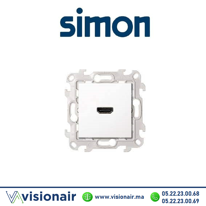 [2411094-030] Prise HDMI SIMON 24 blanc 2411094-030